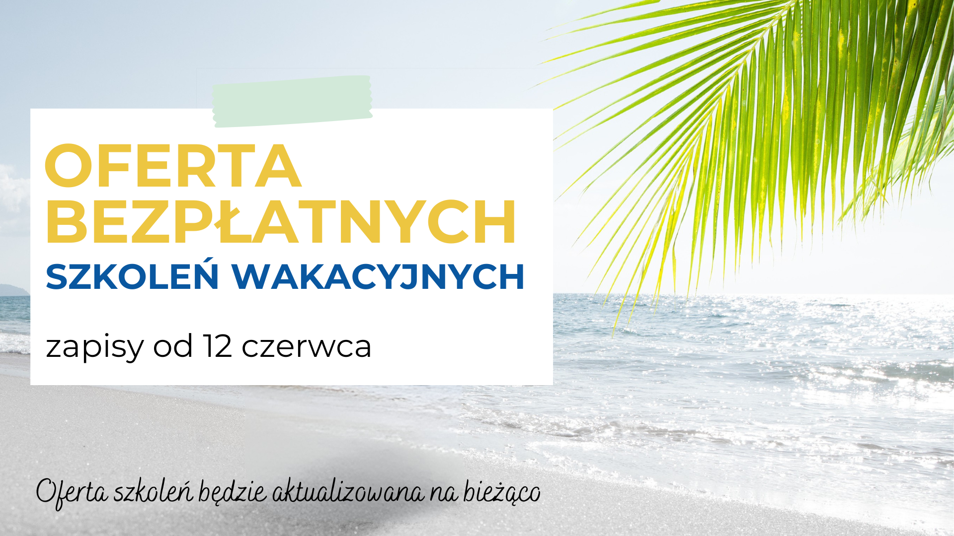 Oferta Wakacyjna